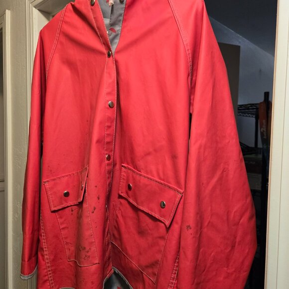 Lady van heusen raincoat red. - Picture 3 of 8